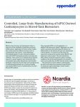 Manufacturing of hiPSC-Derived Cardiomyocytes 