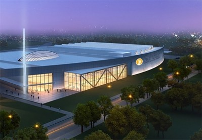 Rendering of new 300,000 square foot facility (PRNewsFoto/N.Y. State Executive Chamber)