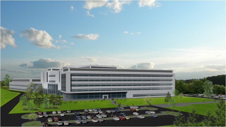 Artist's impression of planned Fujifilm large-scale US cell culture facility build © Fujifilm 