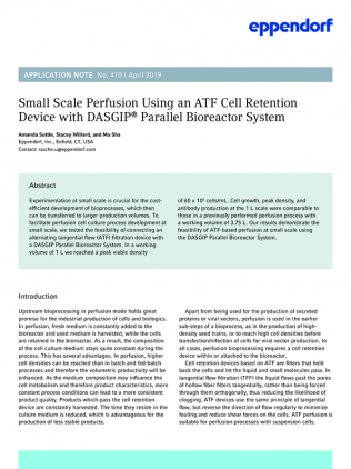 Perfusion Using an ATF Cell Retention Device