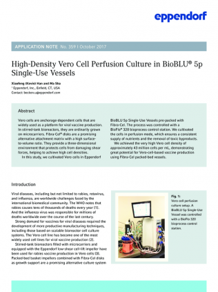 High-Density Vero Cell Perfusion Culture