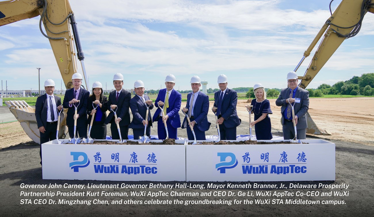 WuXi STA breaks ground on new Delaware manufacturing facility